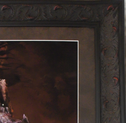 ORNATE RELIEF WOOD FRAME

TEXTURED MAT
